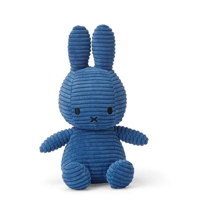 Miffy Corduroy Plush Toy Aviator Blue Free UK Delivery