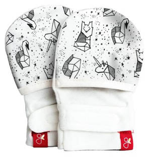 Premature Baby Stay-on Scratch Mittens - Stopping little hands from pulling tubes and wires!