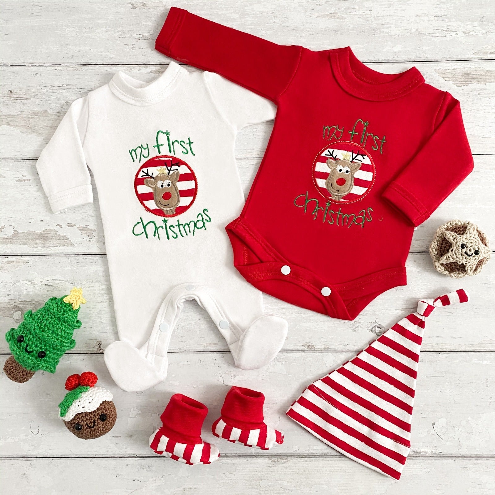 Santa hats and little elf hats in premature baby size; how cute are these!!