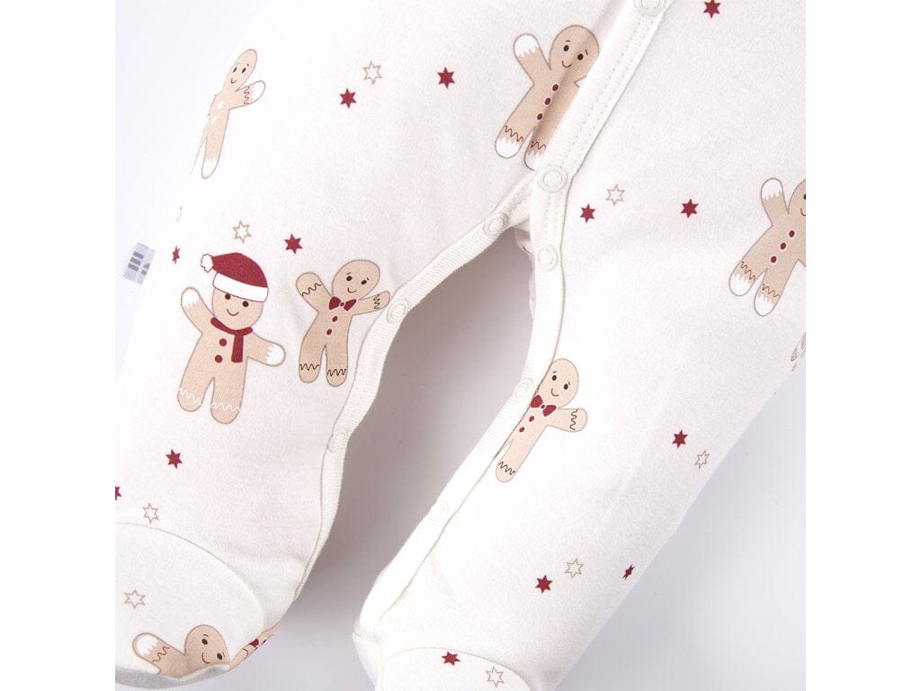 Premature Baby Christmas Sleepsuit - Gingerbread man Sleepsuit / Babygrow EEVI 