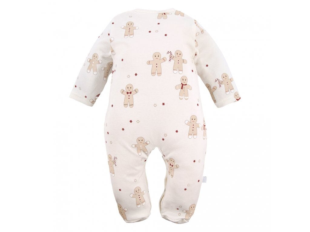 Premature Baby Christmas Sleepsuit - Gingerbread man Sleepsuit / Babygrow EEVI 