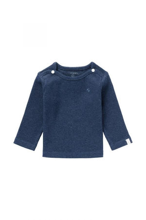 Premium Organic Ribbed Top - Navy Top / T-shirt Noppies 