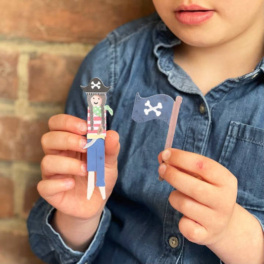 Make Your Own Pirate Peg Doll Sibling Gifts Cotton Twist 