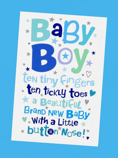 Cards & Message Cards & Gift Wrap Little Mouse Baby Clothing & Gifts Baby Boy Poem 