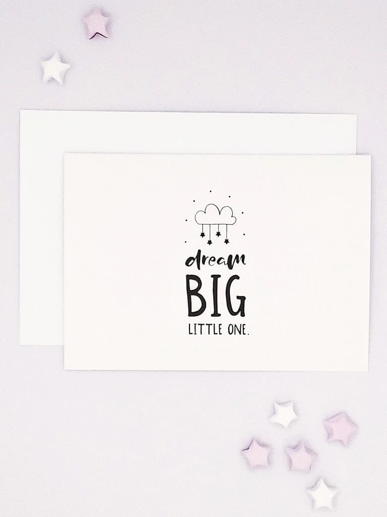 Cards & Message Cards & Gift Wrap Little Mouse Baby Clothing & Gifts Dream Big Little One 