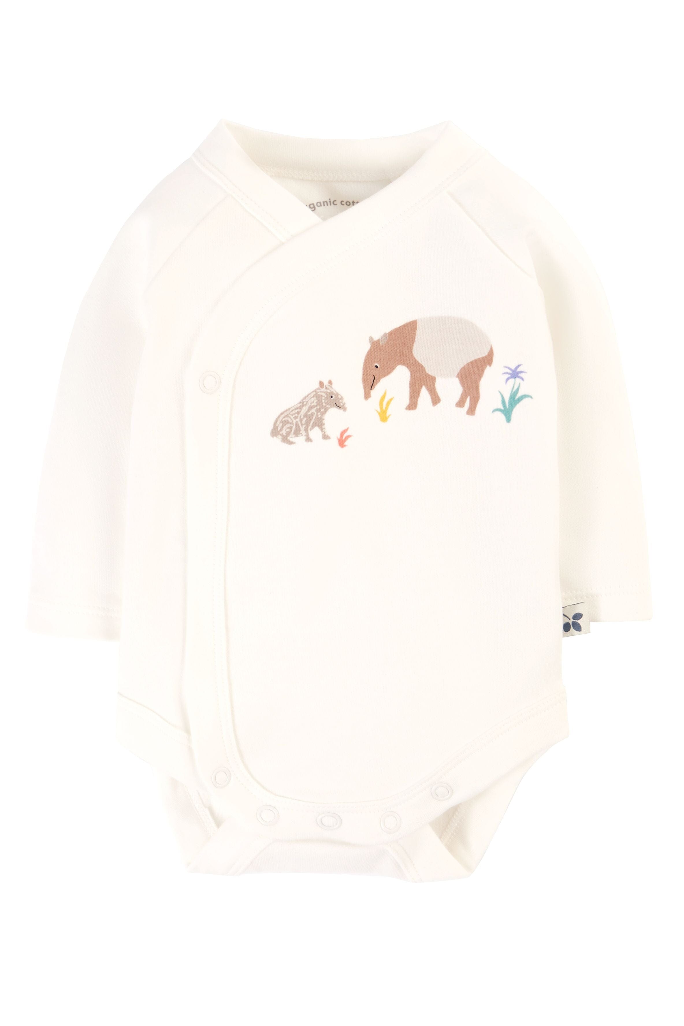 Frugi Organic Cotton Kimono Baby Outfit Sleepsuit / Babygrow Frugi 