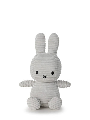 Miffy Corduroy Plush Toy - Light Grey Toy Miffy 