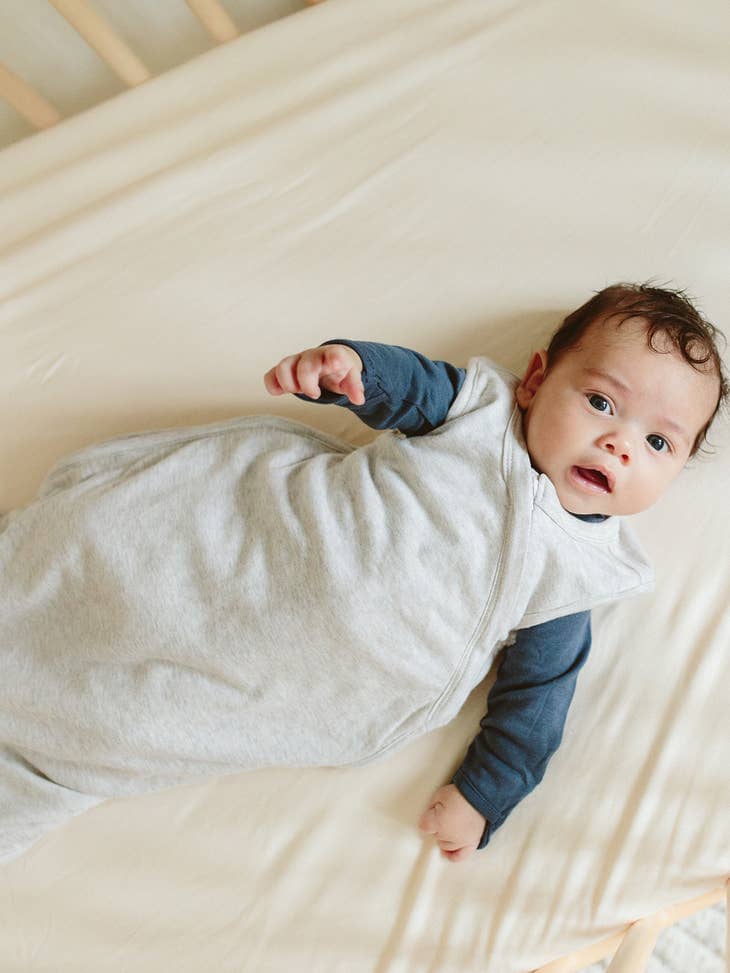 Newborn Bamboo + Organic Cotton Slumber Sleepbag - Storm Grey Sleeping Bag Goumikids 