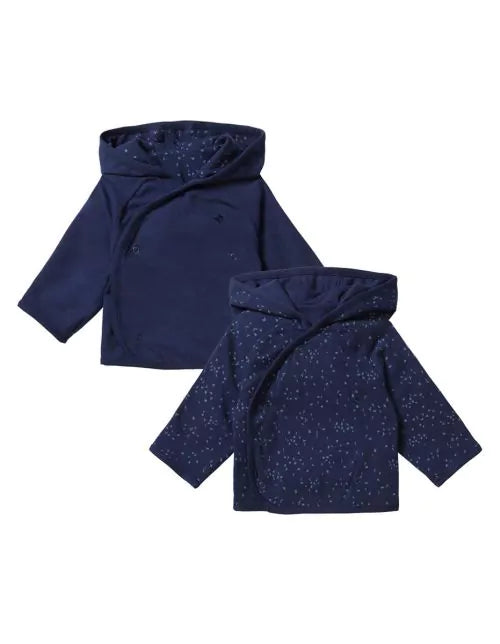 Noppies Reversible Jacket - Navy Iris Organic Cotton Cardigan / Jacket Noppies 