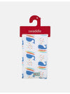 Piccalilly Muslin Swaddle - Whales Swaddle Blanket Piccalilly 