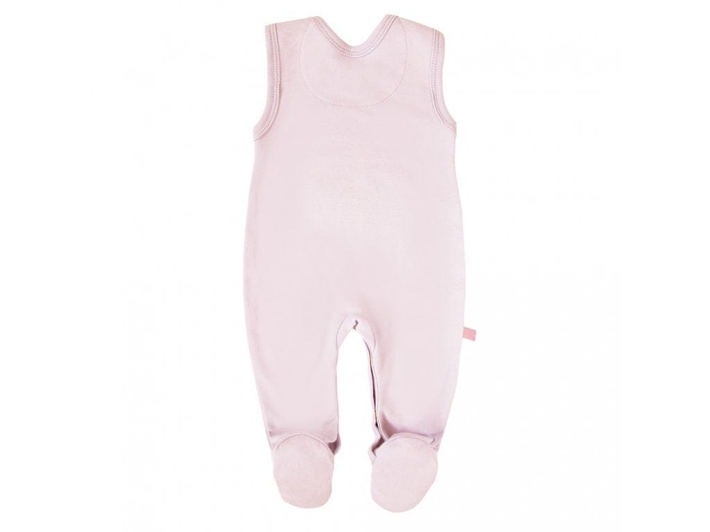 Early Baby Top & Bunny Footed Dungarees Set - Pink Dungaree EEVI 