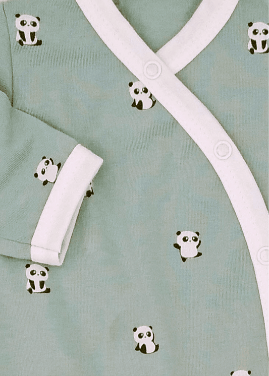 Prem Baby Sleepsuit, Panda Cuddles Sleepsuit / Babygrow Tiny & Small 