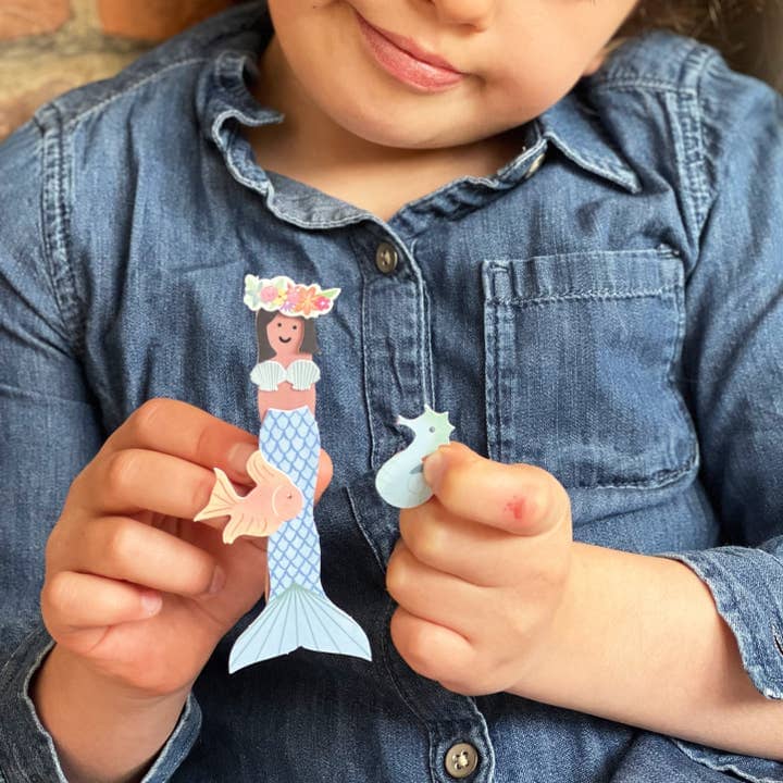 Make Your Own Mermaid Peg Doll Sibling Gifts Cotton Twist 