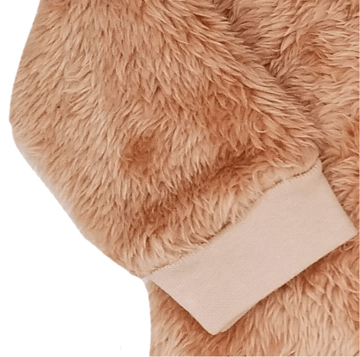 Brown Bear Fluffy Pramsuit Snowsuit / Pramsuit Little Lumps 