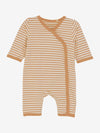 Fixoni Brown Striped Babygrow Sleepsuit / Babygrow Fixoni 