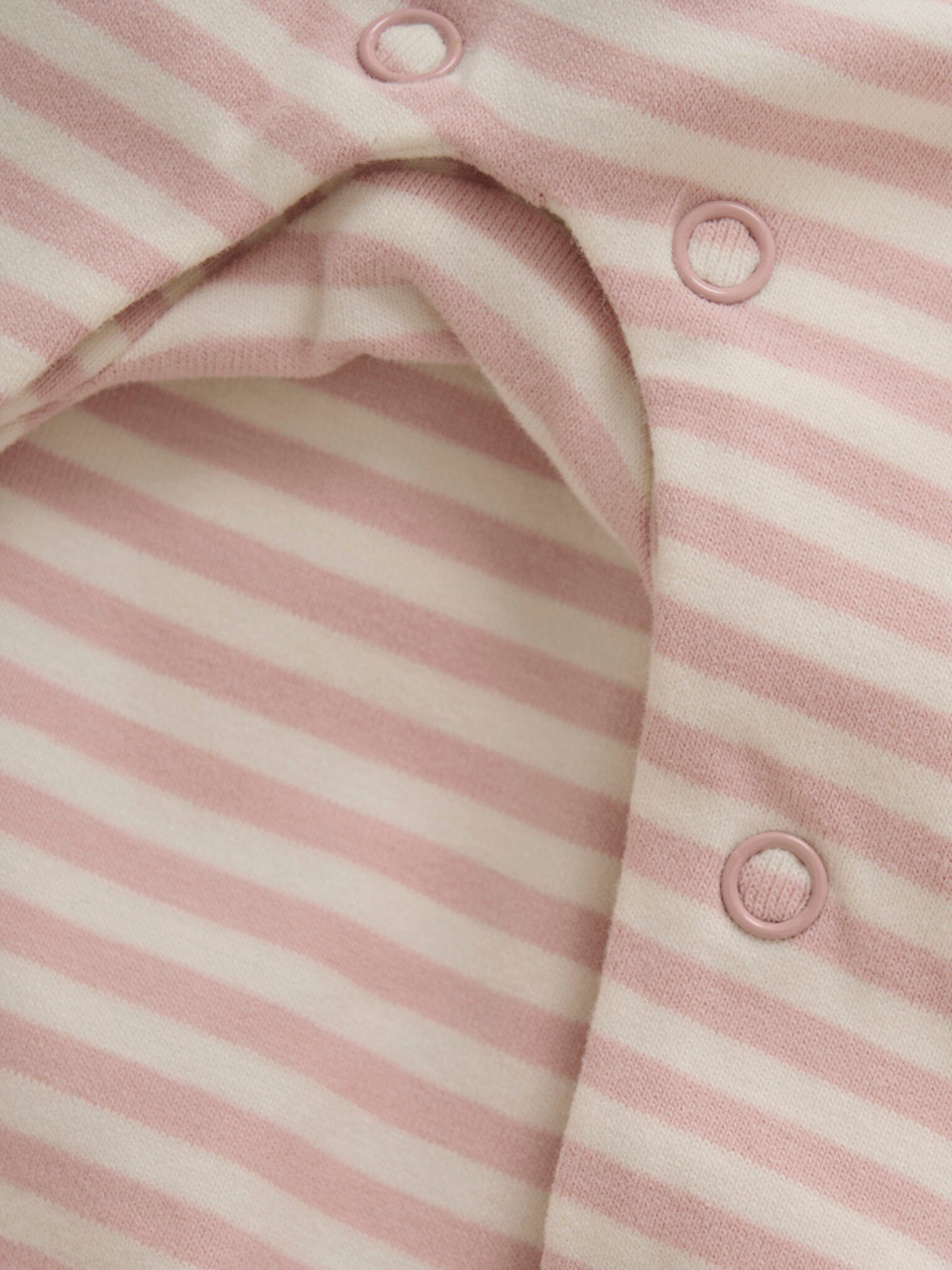 Fixoni PInk Striped Babygrow Sleepsuit / Babygrow Fixoni 