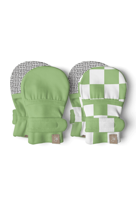 2 Pack - Scratch Mitts - Green Cabana Scratch Mitts Goumikids 