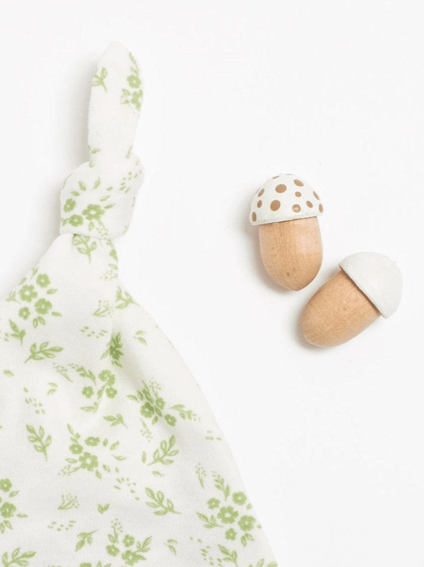 Knotted Hat, Apple Floral, Premium 100% Organic Cotton Hat Tiny & Small 