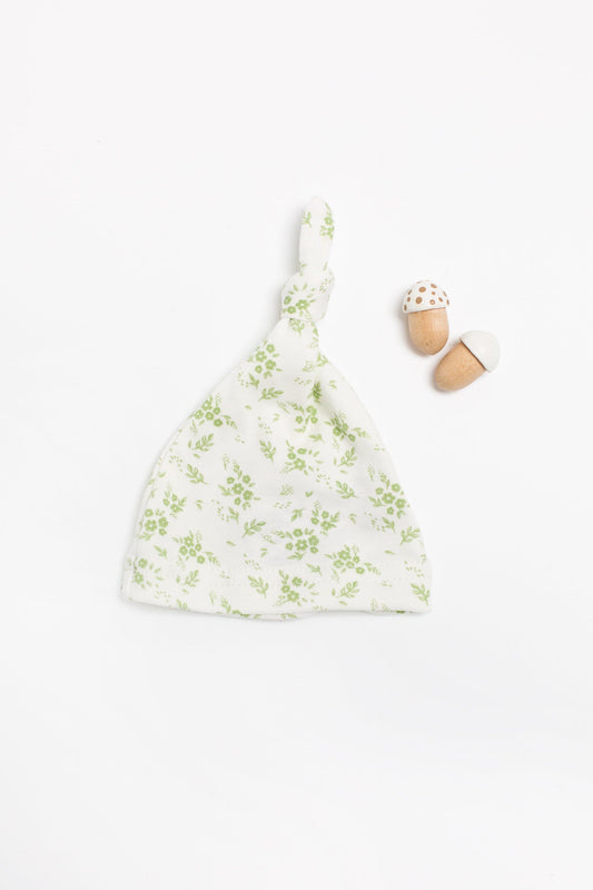 Apple Floral Gift Box - Sleepsuit, Knotted Hat, Muslin & Card Gift Set Tiny & Small 