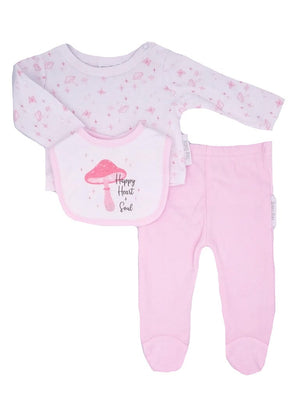 3 Piece Toadstool Set - Pink Outift Tiny Baby 