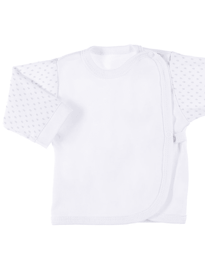Early Baby Wraparound Top, White Top / T-shirt EEVI 
