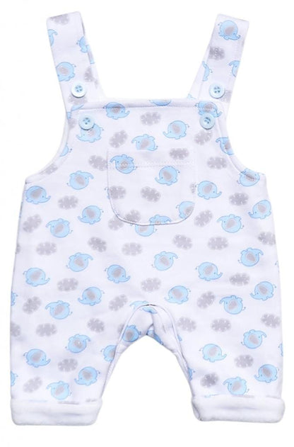 Blue Elephant 3 Piece Gift Set: Dungarees, Top & Hat Outift Just too Cute 