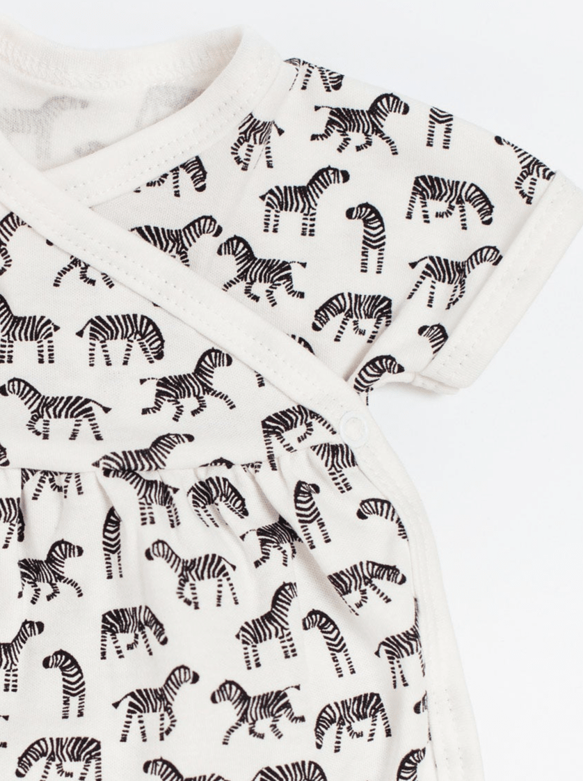 Dress, Little Zebras, Premium 100% Organic Cotton Dress Tiny & Small 