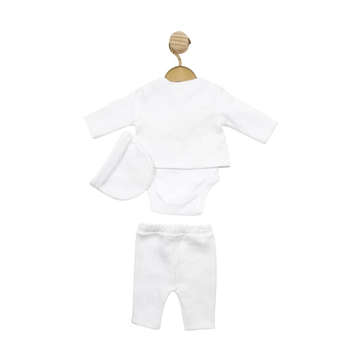 White Waffle Tiny Baby - Four Piece Set Outfit Mintini Baby 