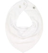 Organic Cotton Scarf Bib - White Dribble Bib Pippi 