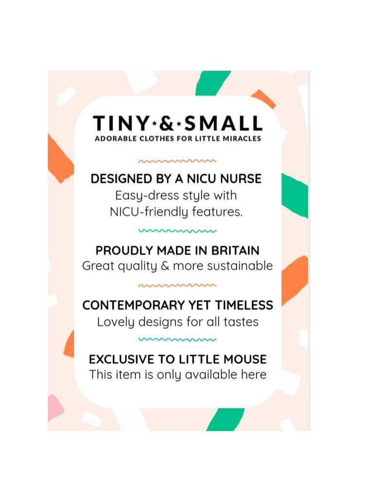 Sleepsuit, Ditsy Floral, NICU & Premature Babies Sleepsuit / Babygrow Tiny & Small 