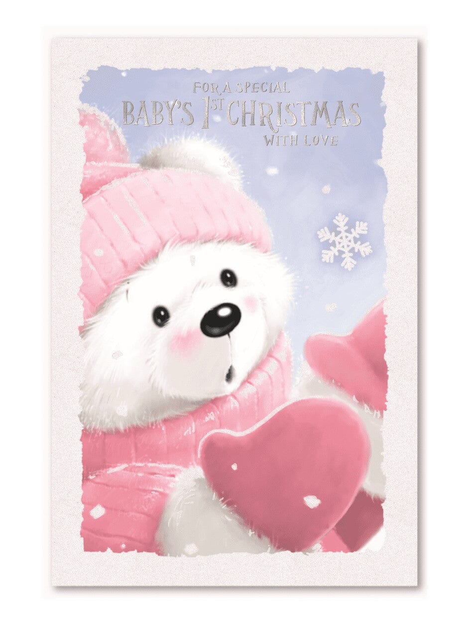 Christmas cards Little Mouse Baby Clothing & Gifts For a Special Baby's First Christmas - Pink 