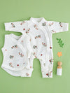 Beautiful Bloom Bundle - Sleepsuit & Incubator Vest Set Tiny & Small 