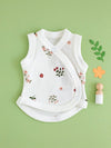 NICU Baby Vest, Beautiful Bloom Bodysuit / Vest Tiny & Small 