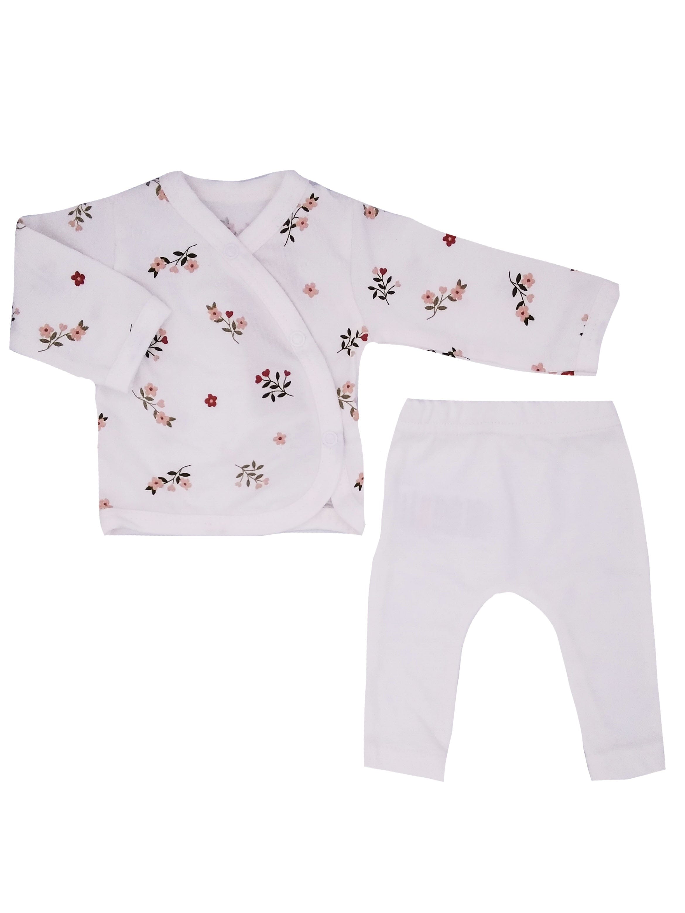 2 Piece Wrap Top & Trouser Set, Beautiful Bloom Top & Trousers Tiny & Small 