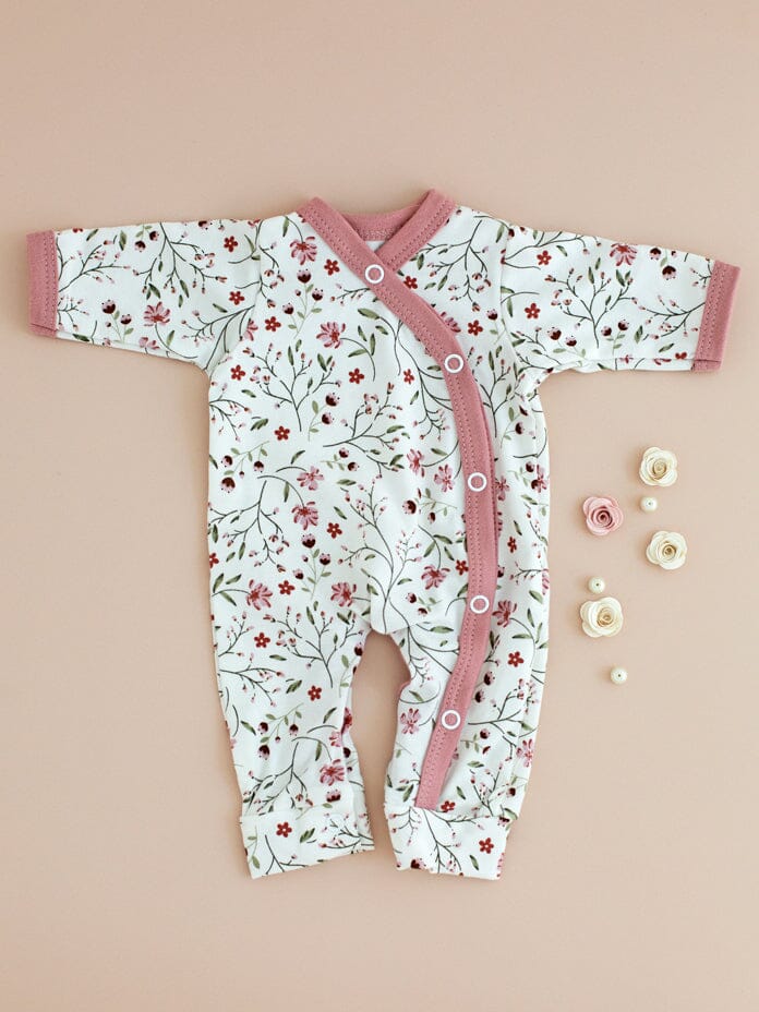 Sleepsuit for Premature Babies, Blossom Sleepsuit / Babygrow Tiny & Small 