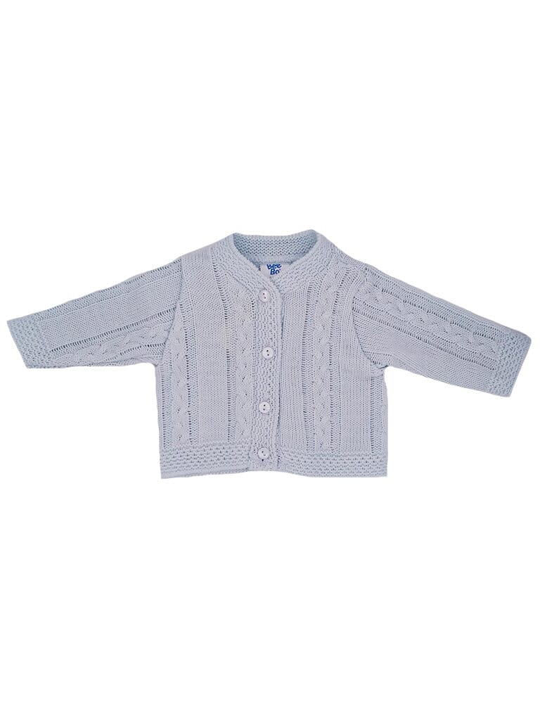 Blue Cable Knit Cardigan - Cardigan / Jacket - Early Arrival