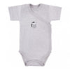 Short Sleeved Bodysuit, Cute Zebra Design - Grey Bodysuit / Vest EEVI 