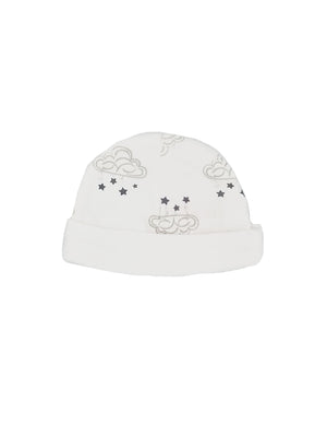 100% Cotton Cloud & Stars Design Hat Hat Soft Touch 