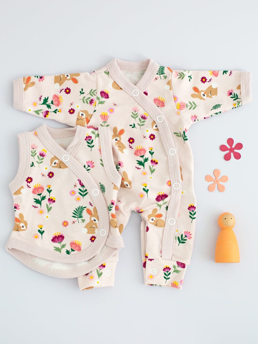 Cottontail Bundle - Sleepsuit & Incubator Vest Set/Multipack Tiny & Small 