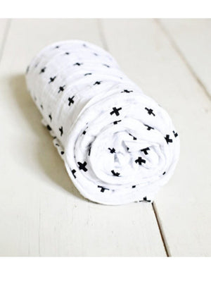 Muslin Swaddle Baby Blanket, Organic - Crosses Swaddle Blanket Geople 