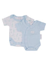 Cuddle and Hugs 2 pack Vests - Blue Set Tiny Baby 