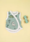 Incubator Vest, Dino Buddies, Teal Bodysuit / Vest Tiny & Small 