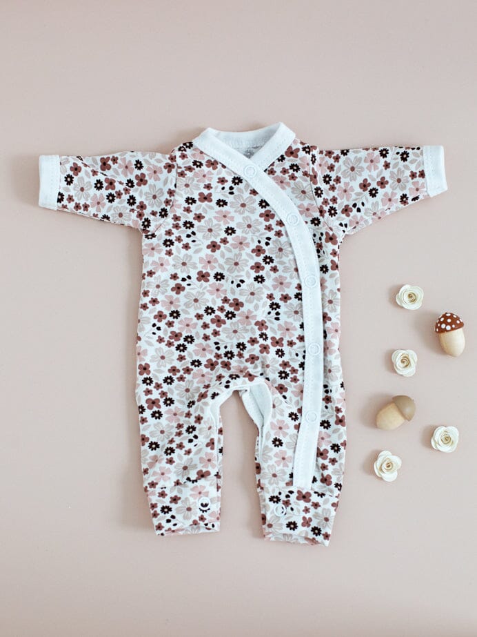 Sleepsuit, Ditsy Floral, NICU & Premature Babies Sleepsuit / Babygrow Tiny & Small 