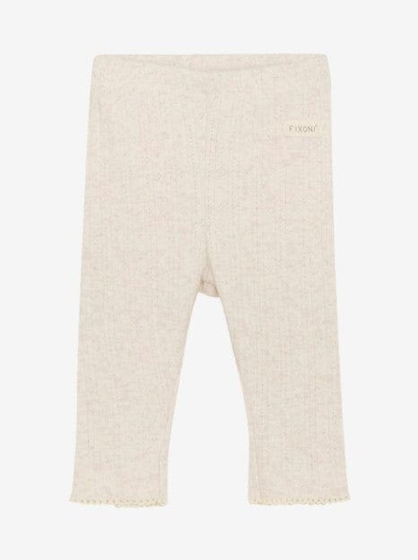 White Sand Patterned Trousers Trousers / Leggings Fixoni 