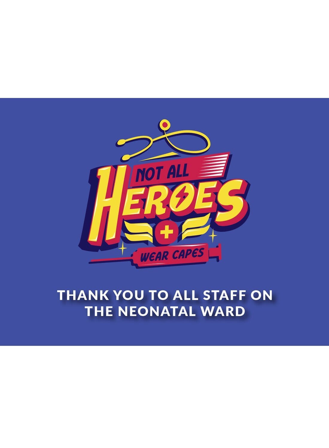 Cards & Message Cards & Gift Wrap Little Mouse Baby Clothing & Gifts Not All Heroes Wear Capes - Neonatal Ward Thank You 