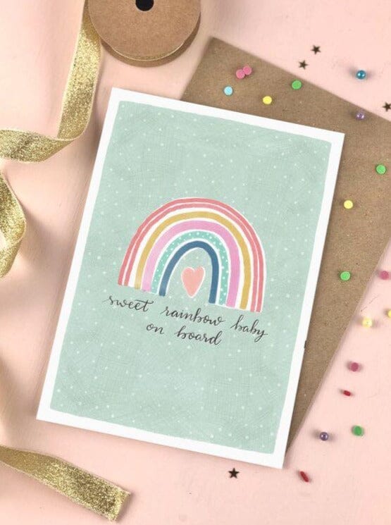 Cards & Message Cards & Gift Wrap Little Mouse Baby Clothing & Gifts Sweet Rainbow Baby 