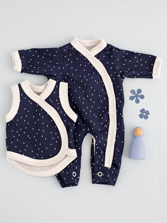 Midnight Snow Bundle - Sleepsuit & Incubator Vest Set/Multipack Tiny & Small 