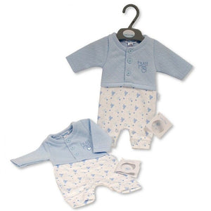 Blue 'Hug Me' Outift (1 outfit) Outfit Tiny Chick 