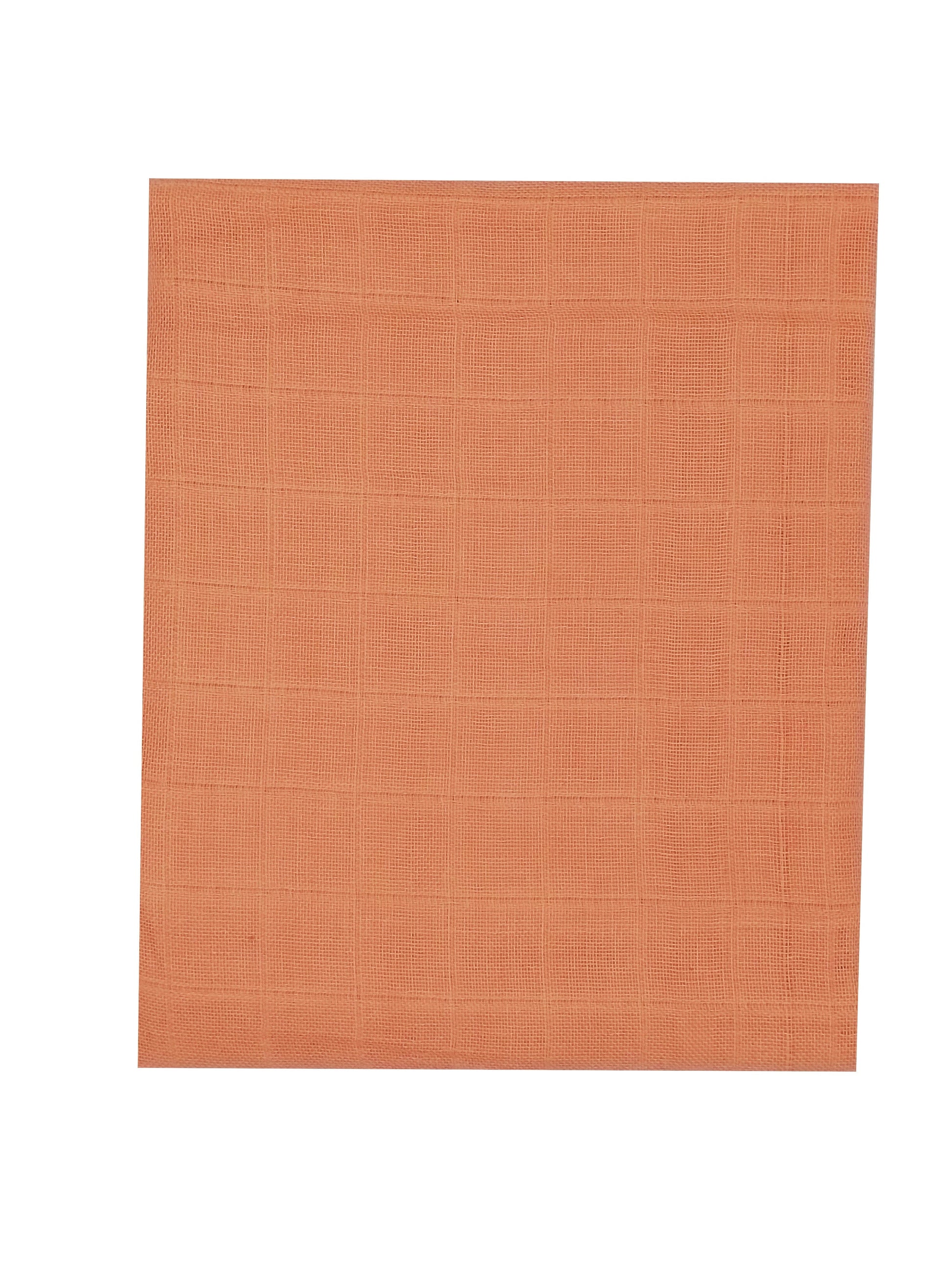 100% Pure Cotton Muslin - 70cm x 70cm - Terracotta Muslin Muslinz 