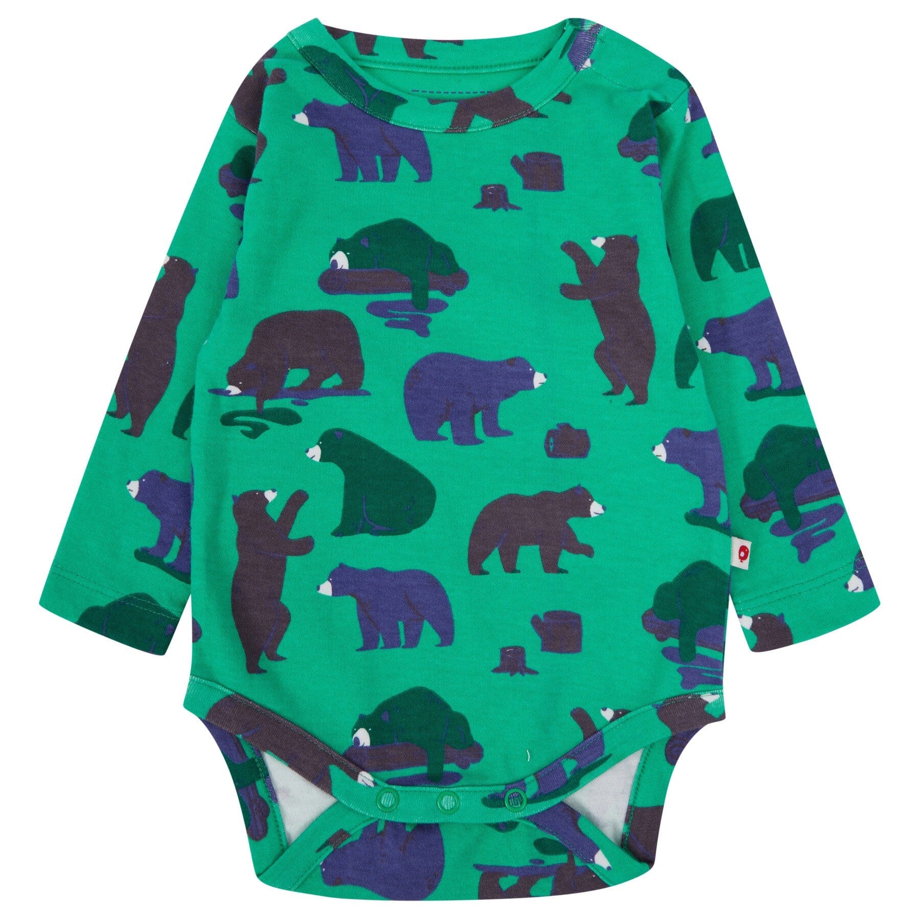 Piccalilly Short Sleeve Baby Bodysuits (Pack Of 2) - Mountain Bear Bodysuit / Vest Piccalilly 